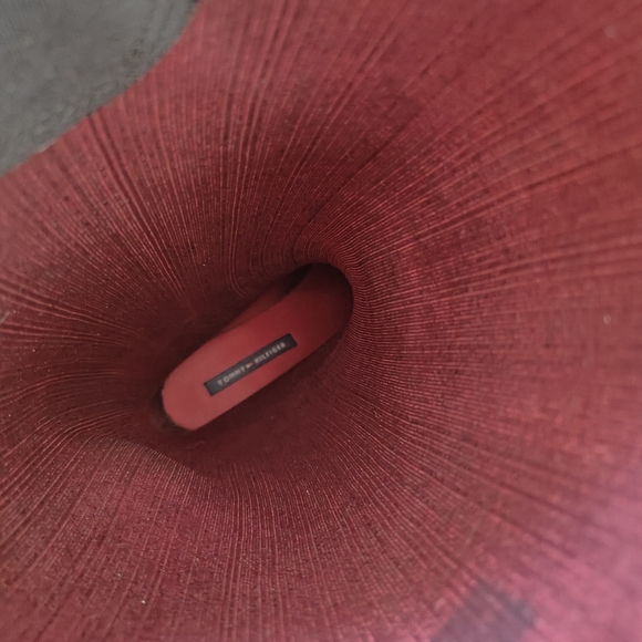 Tommy Hilfiger Babette Black Suede Quilted Rain Boot 9M - Picture 8 of 8